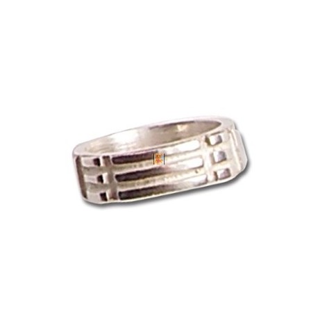 ANILLO ATLANTE PLATA LUJO 20mm.