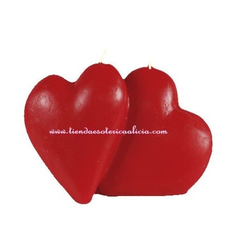 CORAZONES ROJO JUEGO VELAS