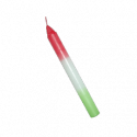 VELA 20 CM ROJO-BLANCO-VERDE