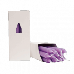 VELA 20 CM VIOLETA CAJA 14 UDS