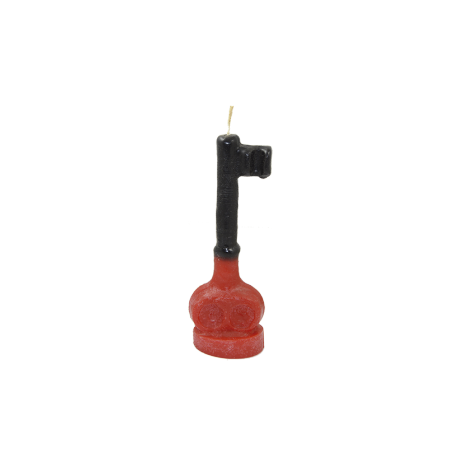 LLAVE MACIZA NEGRO ROJO