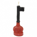 LLAVE MACIZA NEGRO ROJO